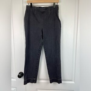 Piazza Sempione Cropped Pant Approx Size 6 Contrast Stitching Stretch *Flaw